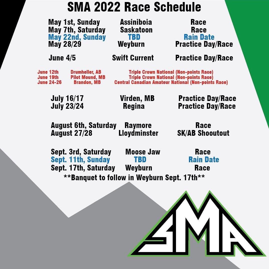 SMA Race schedule 22